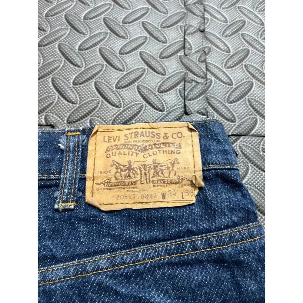 Vintage Levi's 517 Orange Tab Jeans 20517 0217 34x33 Men's Boot Cut‎